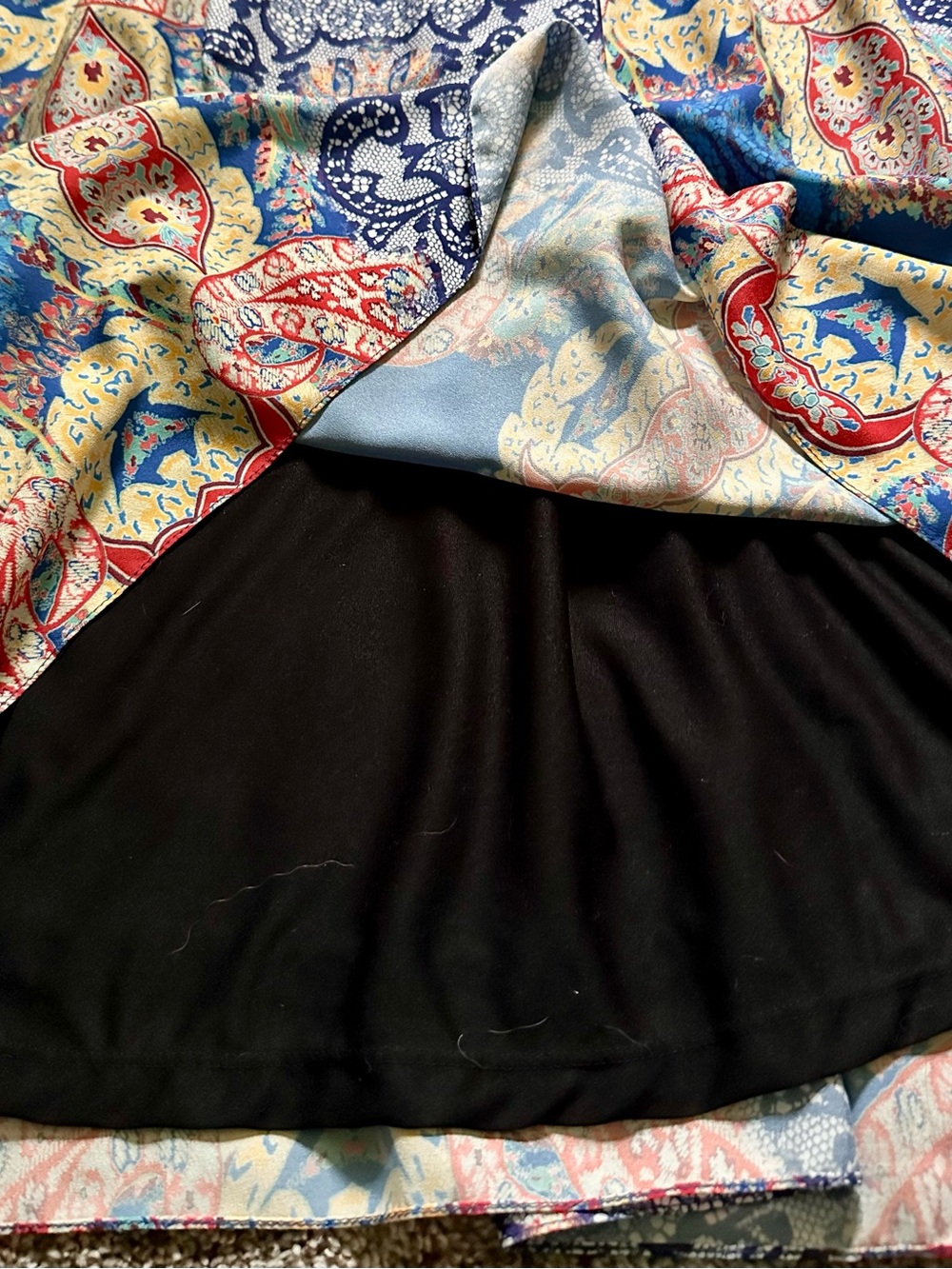 Ranna Gill Blue Multicolor Halter Maxi Dress - Picture 7 of 10